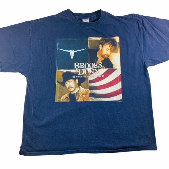 Brooks Shirts 20 Vintage Brooks And Dunn Stars Stripes Neon Circus